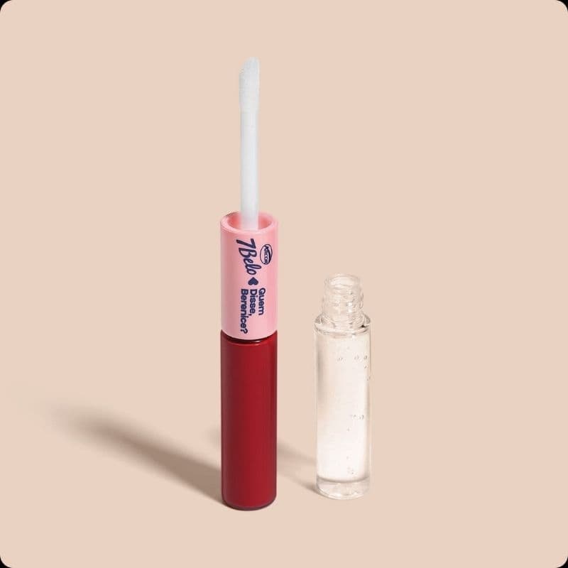 Batom Duo Gloss Vermelho Exclusivo Quem Disse, Berenice? lábios, hidratação, fixação e acabamento profissional ORIGINAL