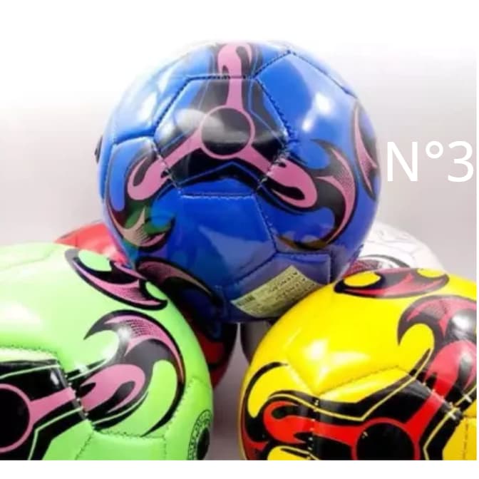 atacado Kit com 1/2/3/4 Peca De Bola Futebol Couro médio N 3 Infantil Para Festa(Enviar Cor Sortida)