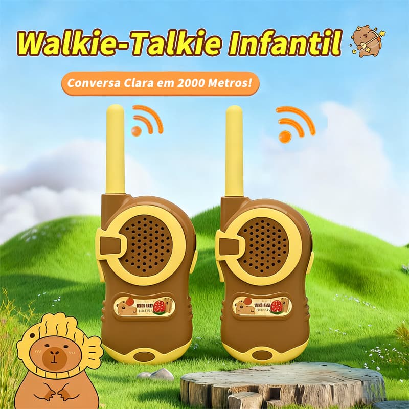 Radio Comunicador Infantil Capivara – Brinquedo Educativo de Alívio de Estresse para Bebês!
