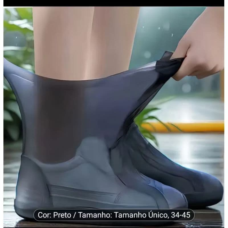 Par de capas de latex para sapatos - botas de chuva