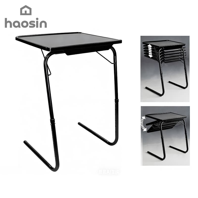 haosin Mesa para Laptop com Rodas, Cama,Altura Ajustável, Tampo de Inclinável
