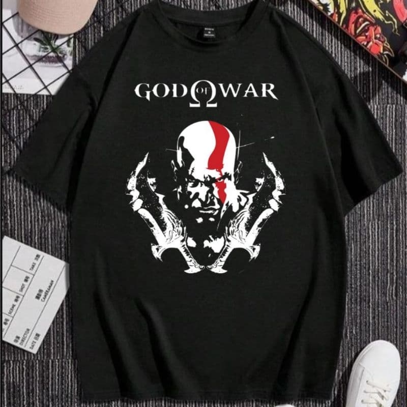 camisa de games god of Warr camiseta do kratos blusa de gamer