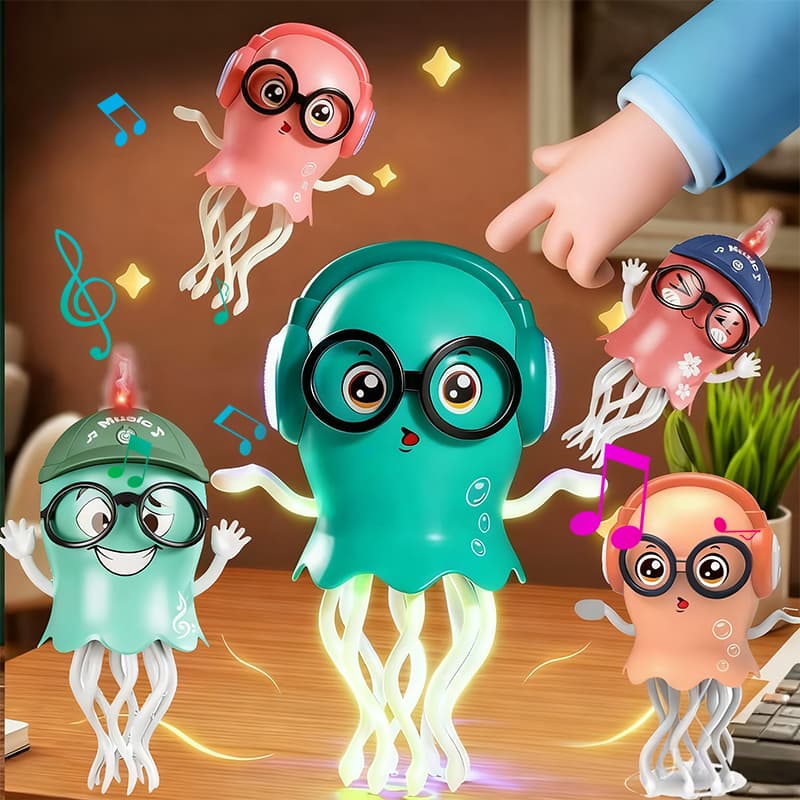 Brinquedo Musical Polvo Dançante Com Luz Led Interativo Educativo para Crianças Presente Crianças