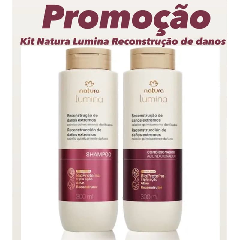 Shampoo e Condicionador Pós Química Natura Lumina Original e Lacrado