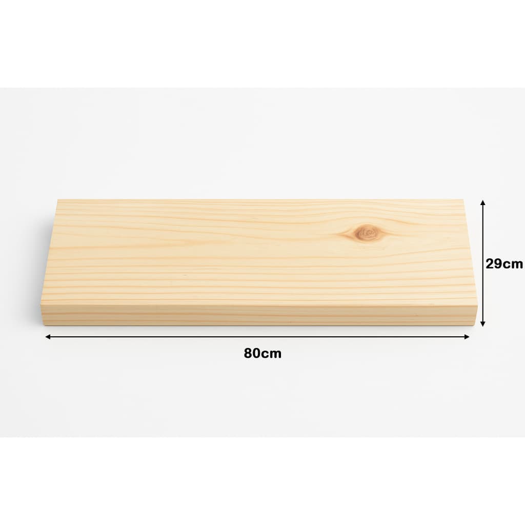 Prateleiras para quarto grande 80cm Kit com 2 Acompanha Suporte Invisível