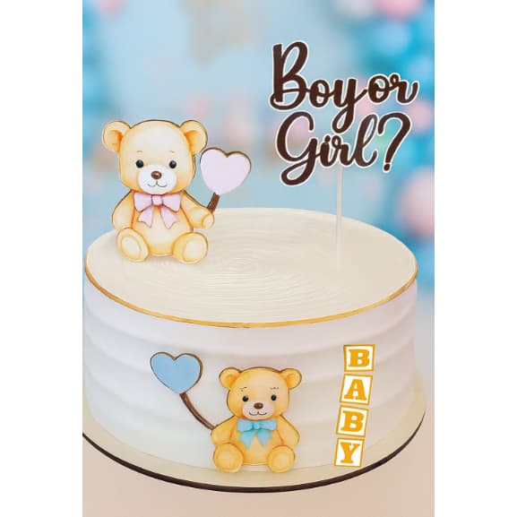 topo de bolo chá revelação/Decoração bolo chá revelação/topo personalizado chá revelação