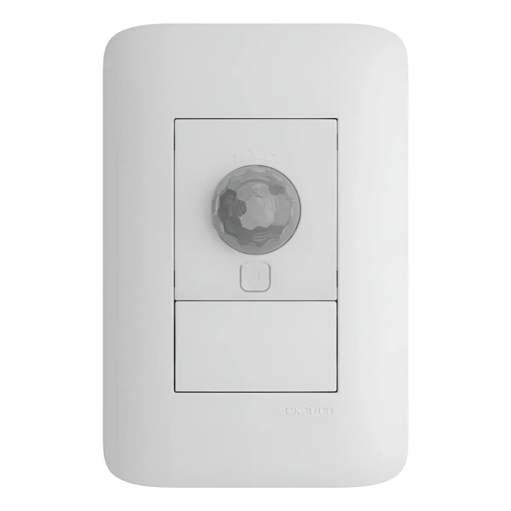 Sensor Presença Movimento Parede 4x2 Modular X-control Exatron LESP4001 XC 110V 220V Bivolt Branco