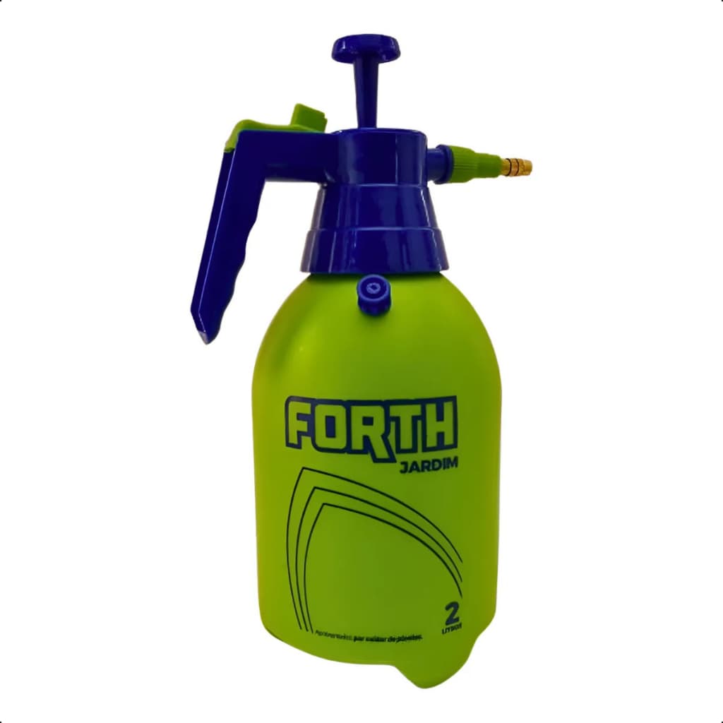 BORRIFADOR PULVERIZADOR MANUAL PRESSÃO FORTH JARDIM 2L BRANCO JARDINAGEM IRRIGAÇÃO