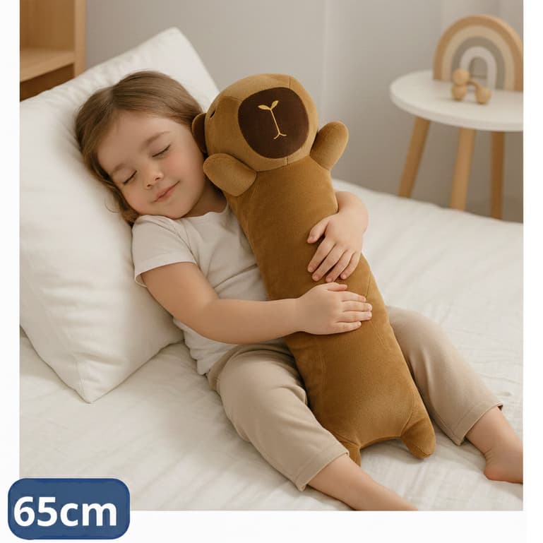 Travesseiro Xuxão Gigante Capivara Filó Infantil Pelúcia