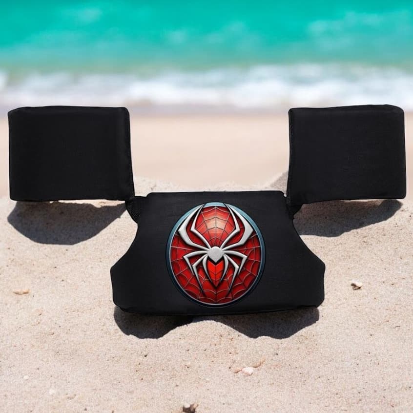 Boia Infantil Colete Salva Vidas Homem Aranha Kids Desenhos infantis Piscina e Praia Natação 25kg Não Fura