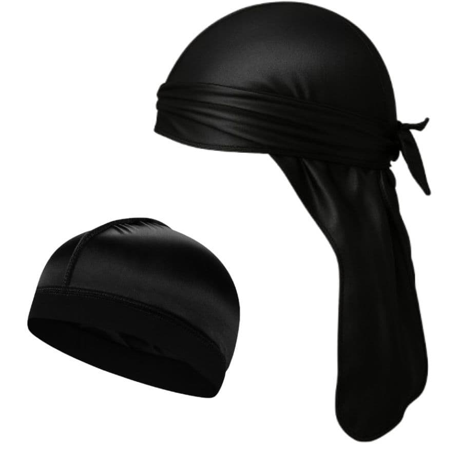 Durag Wave Cap Waves 360 Hip Hop Penteado Cabelo Masculino Forro Tecido Proteção Rap Trap