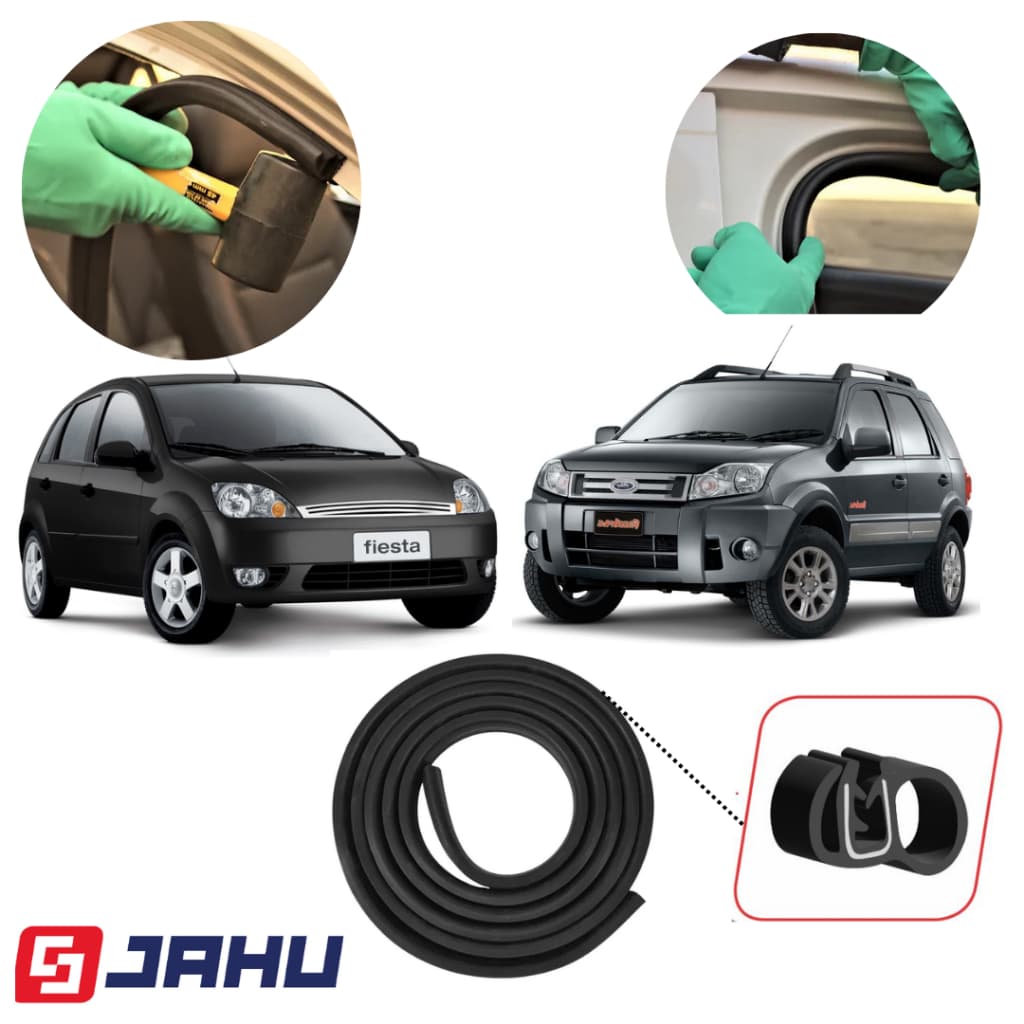 Borracha Vedação Porta Fiesta e Ecosport 2003 a 2012 JAHU
