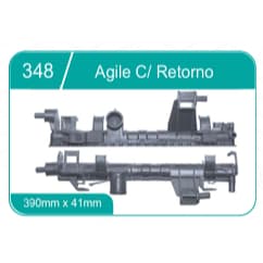 Caixa de Radiador Chevrolet Agile Com Retorno 41mmx390mm