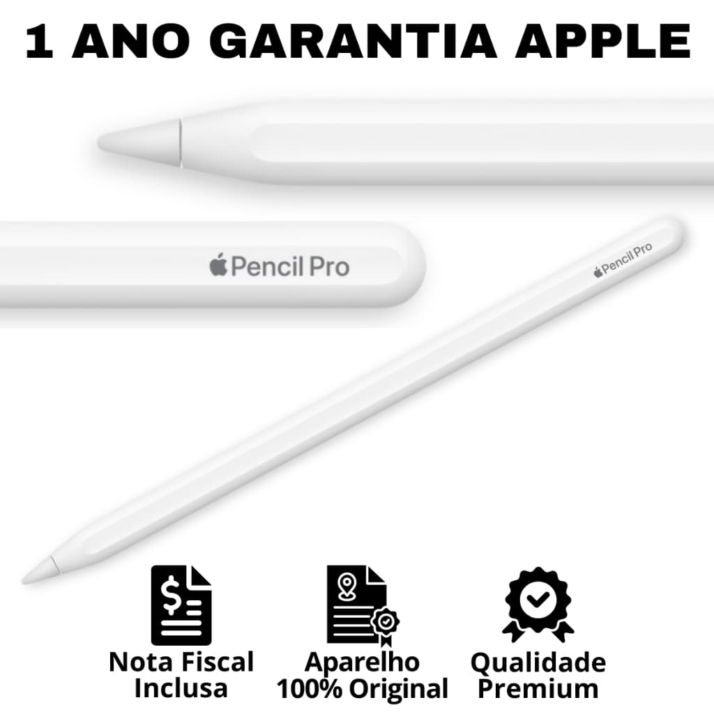 Apple Pencil Pro NF + 1 Ano De Garantia Apple