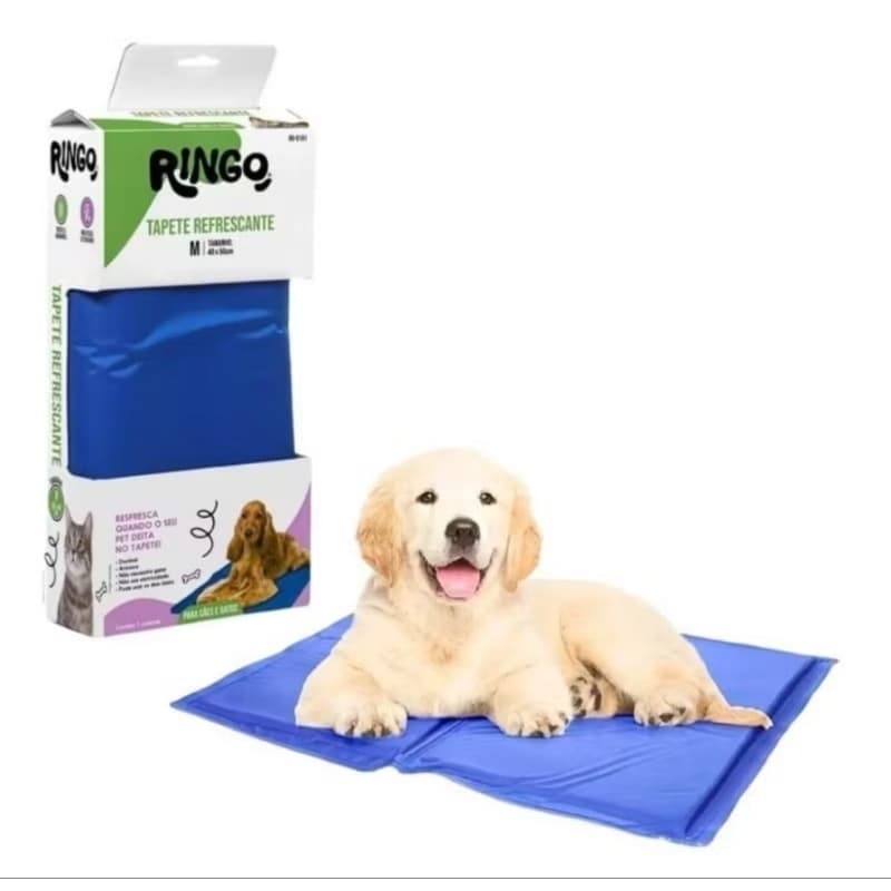 Tapete Gelado Refrescante Cachorro Gato Pet Cama Colchonete G 50x65cm