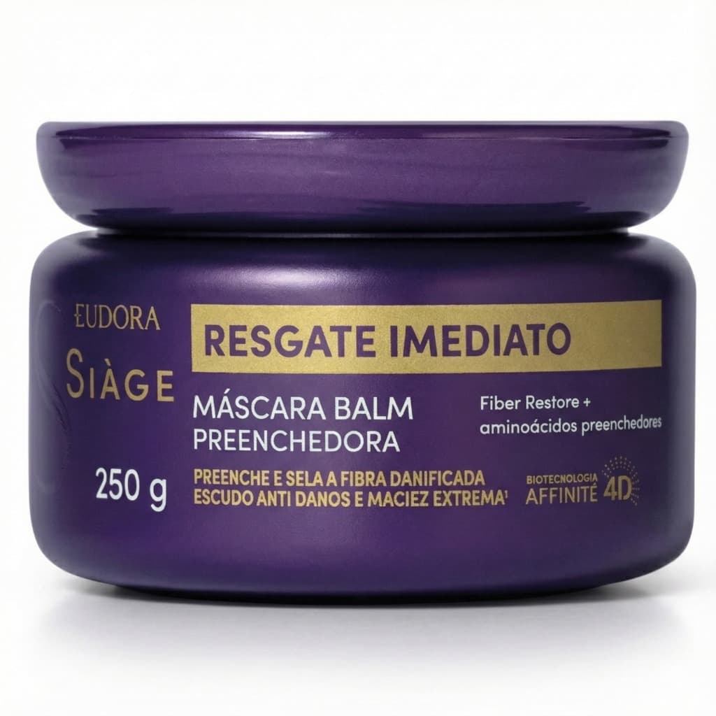 Máscara Balm Preenchedora Eudora Siàge Resgate Imediato 250g