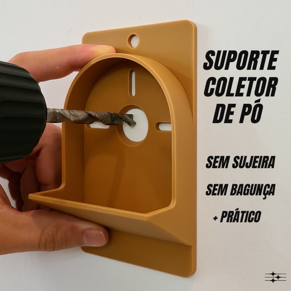 Suporte Coletor de Pó para Furadeira – Sem Bagunça – Evita Sujeira
