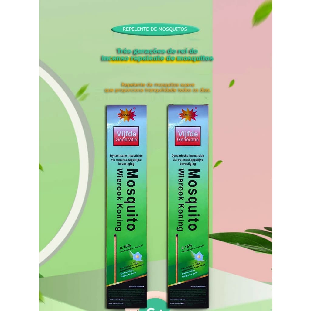 Kit 90 Palitos Incenso Repelente Aromaterapia repelente de mosquitos