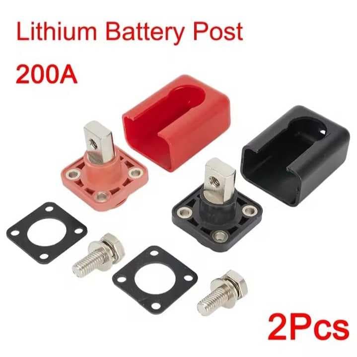 Terminal Bateria +/-  armazenamento de energia de bateria de lítio totalmente em cobre 2 peças 400a