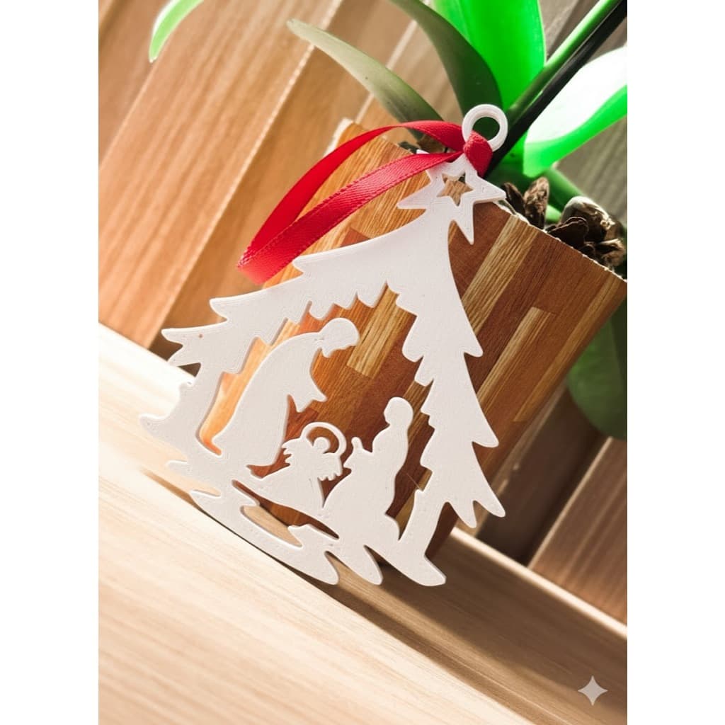Enfeite de Natal Presépio 3D | Celebre o Verdadeiro Sentido do Natal