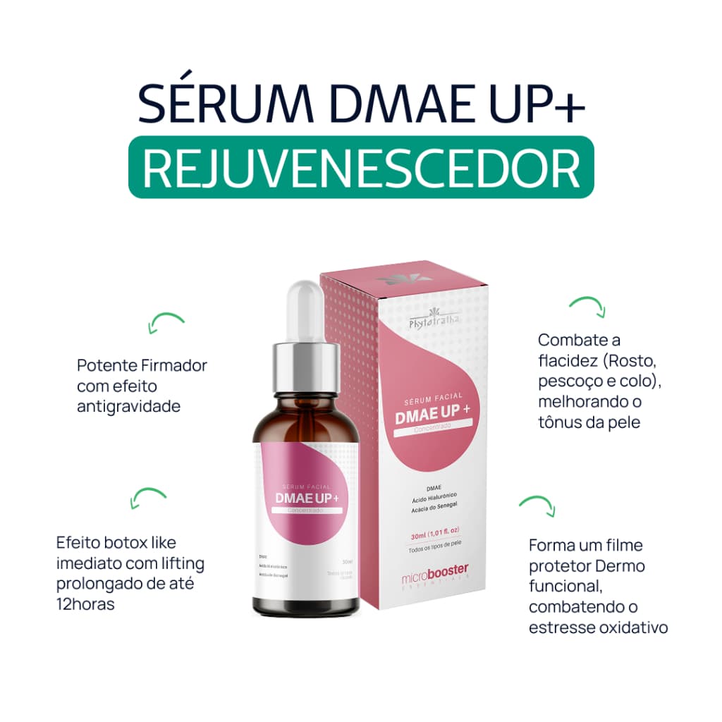 Sérum DMAE UP - Microagulhamento Rejuvenescedor 30ml - Microbooster