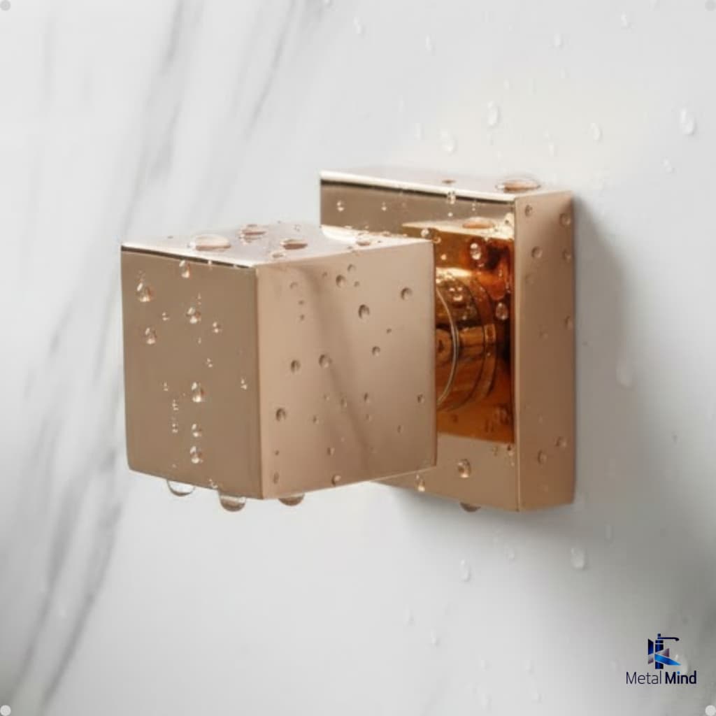 Acabamento para Registro Rose Quadrado em Metal – Design Moderno e Alta Qualidade (1/2, 3/4, 1")