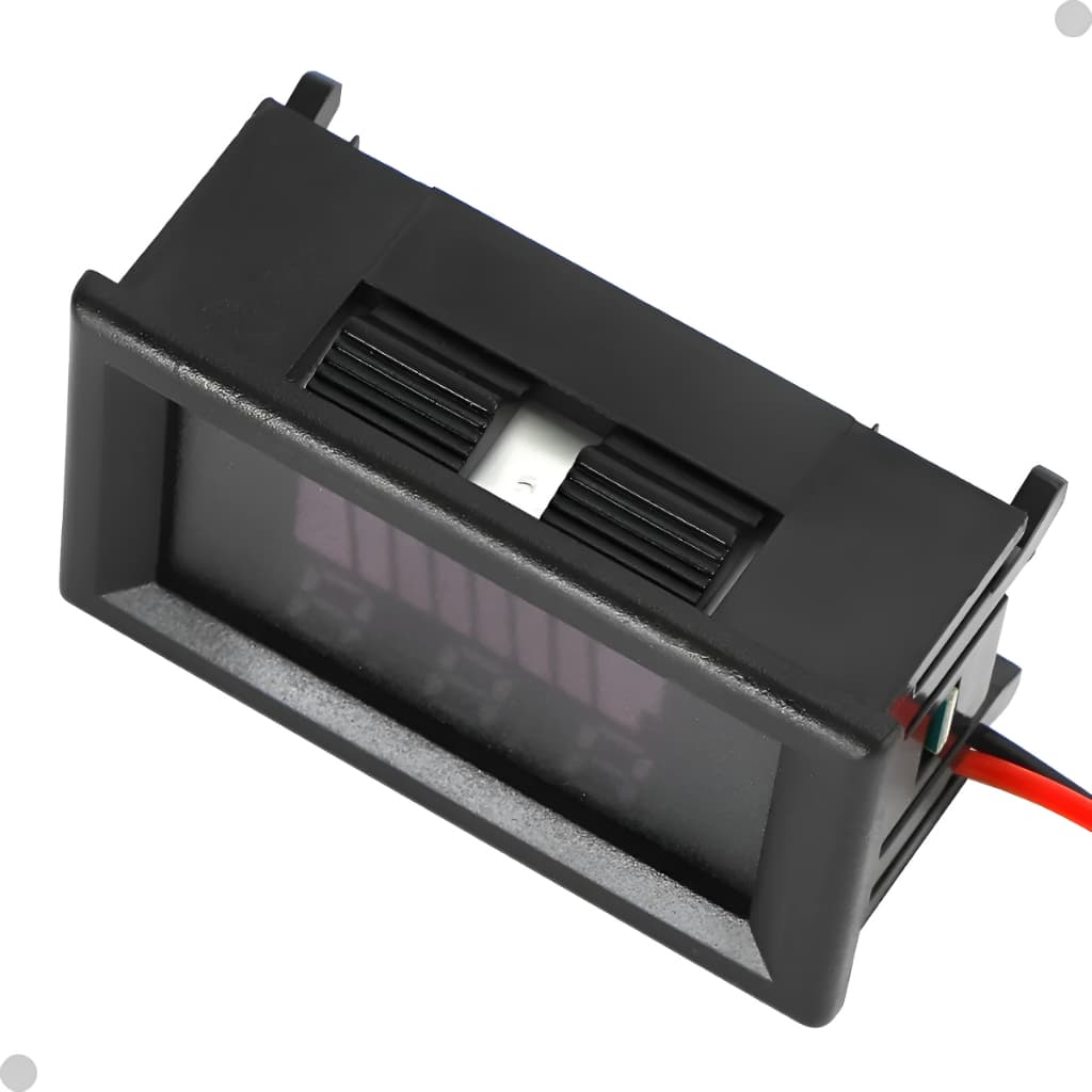Medidor Voltímetro Digital 12V Para Bateria Automotiva Carro Moto Som Painel Monitor De Tensão Precisão Alta E Instalaçã