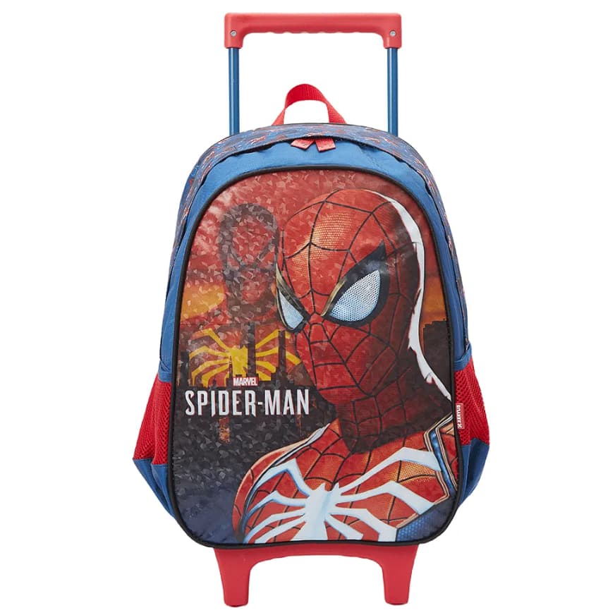 Mochila de Rodinhas Escolar 16 Homem-Aranha City