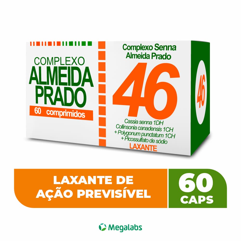 Complexo Homeopático Senna 46 Almeida Prado 60 comprimidos 100% Original