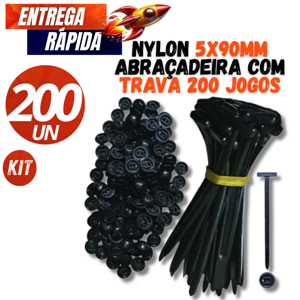 Combo 200/150/100 /50   Jogos Nylon Abraçadeiras Com Travamento Automático 5X90 Fivela Universal De Nylon  Variáveis