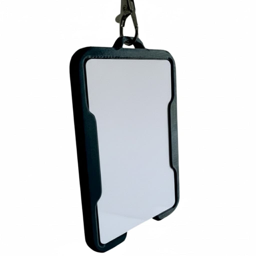 Porta Cartão Dupla Face Rígido - Suporte Para Crachá de Identificação