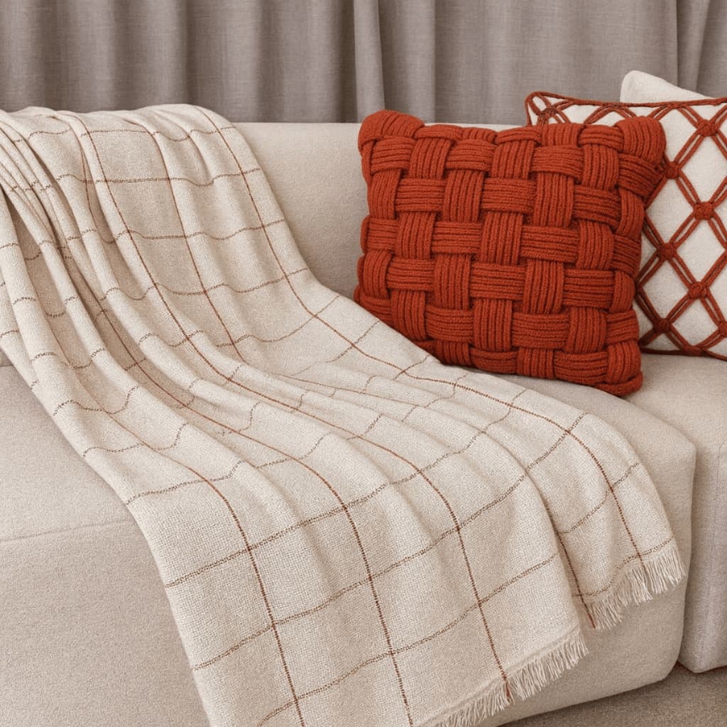 Manta Grande 2,40m x 1,80m Gigante XGG para Sofá e Cama Tipo Capa Decorativa Luxo para Casa