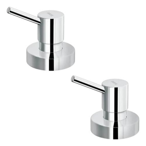 Kit 2 Acabamento Registro Docol Lóggica p/ Base Deca 1/2" 3/4" e 1" Cromado
