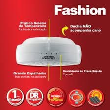 Chuveiro Ducha Fashion 127v 5500w Lorenzetti Branco 5.5 Kw