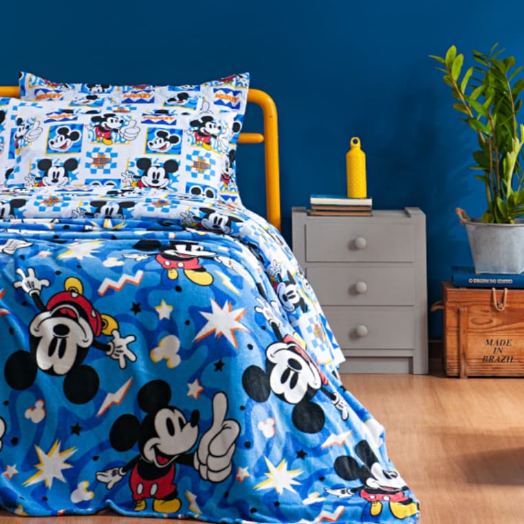 Manta Infantil Mickey – Conforto Diversão e Maciez Menino Solteiro