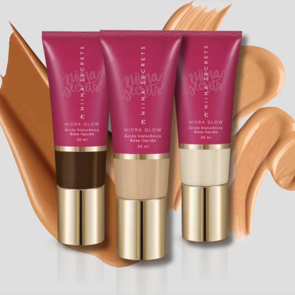 Base Hidra Glow Niina Secrets Eudora 30ml - Escolha seu tom!