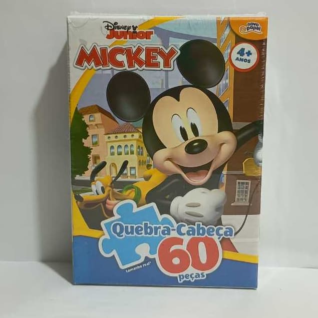 Brinquedo Quebra Cabeça Junior Disney Mickey 60 Peças Ref. 8000 Toyster