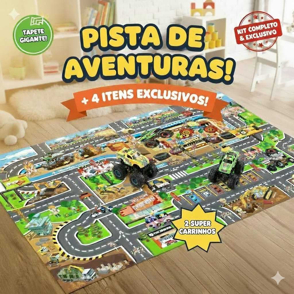 Conjunto Carrinho Infantil Tapete Brinquedos Acessorios Diversao Segurança Praticidade