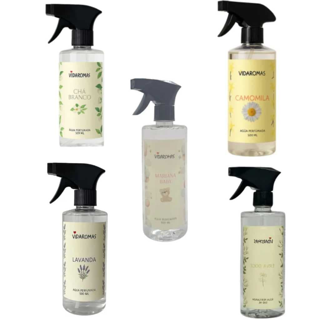 Água Perfumada Premium 500ml Vidaromas - Diversos Aromas