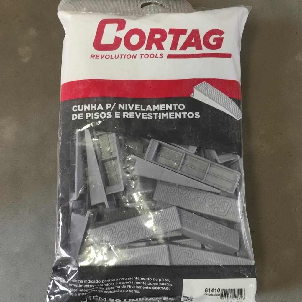 unha de Nivelamento Eco Cortag  50 UNIDADES 61410 Acessório Para Piso Azulejista Revestimento Cerâmica Pedreiros