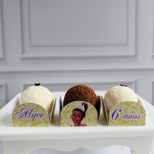 forminha personalizada princesa tiana | forminha personalizada | lembrancinha | forminha para docinho
