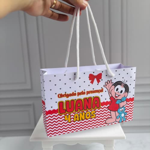 (pegue e monte) sacolinha personalizada mônica | sacolinha personalizada para lembrancinha | lembrancinha