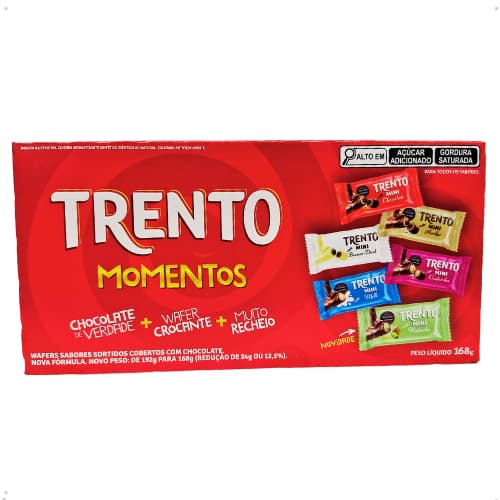 Caixa de Bombom Sortidos Trento Momentos 168g - Peccin