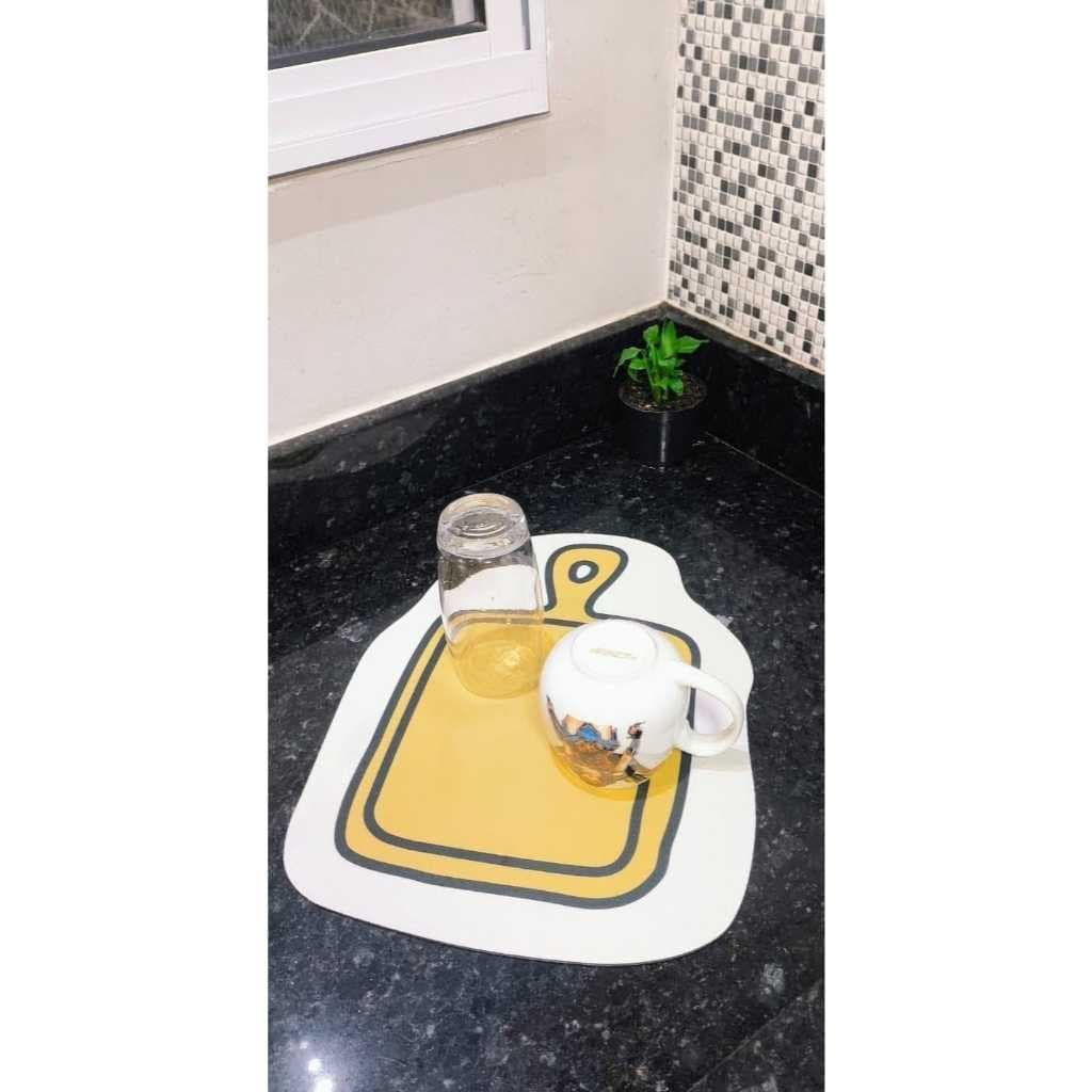 Tapete escorredor De Louça Super Absorvente 30X50cm Aparador de Louça