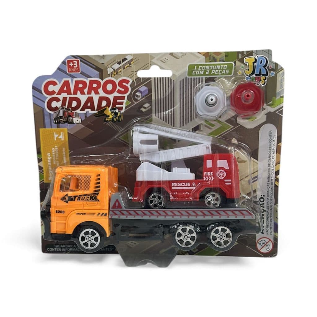 Caminhao de plastico c/motor a friccao (2pcs)