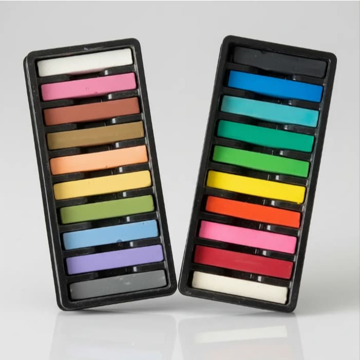 Giz Pastel Seco até 20 Cores Florescente Neon Pintar Colorir o Cabelo Temporário Vibrantes