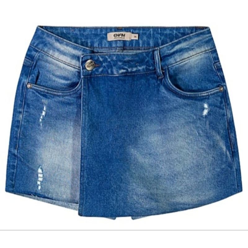Short Saia Jeans da Marca Enfim