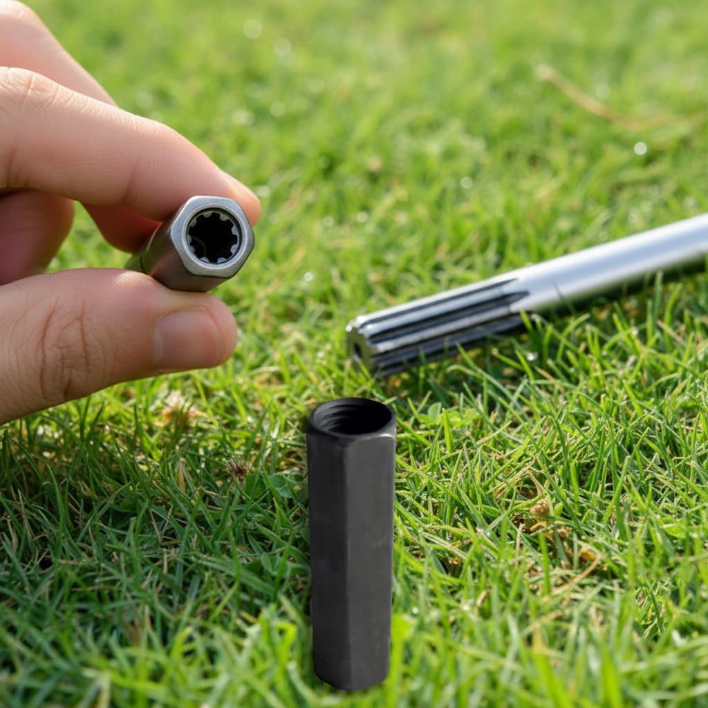 Adaptador Luva Para Roçadeiras 9 Estrias Para Arado Enxada Motopoda