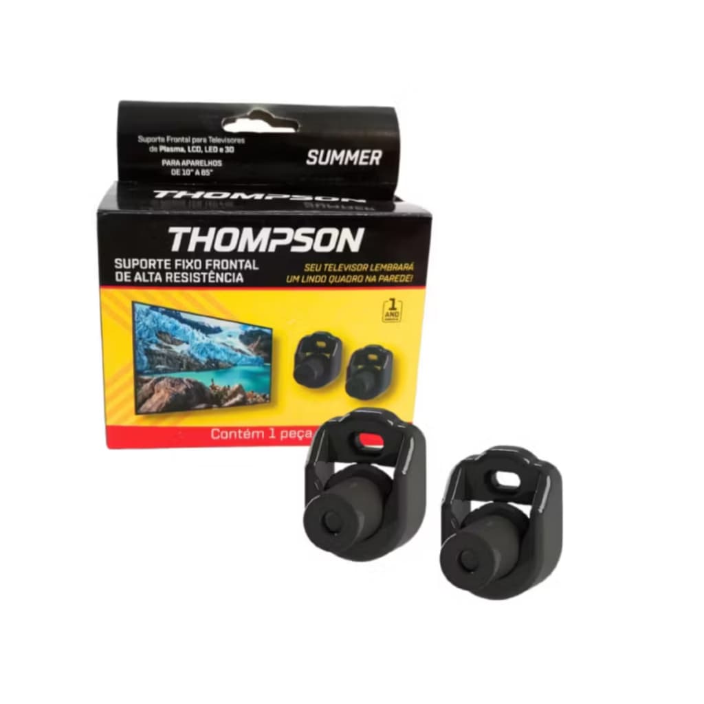 Suporte fixo de TV frontal de alta resistência Thompson de 10 a 85 polegadas