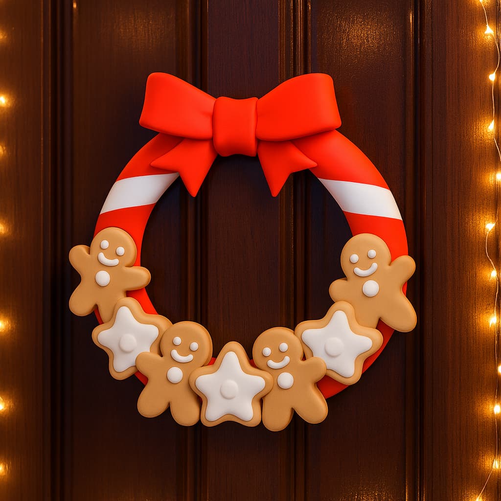 Guirlanda Natal Decoraçao Bolacha